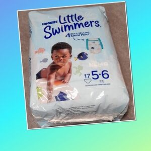 Blue Swim Diapers with Secure Fit and Water-Ready Design